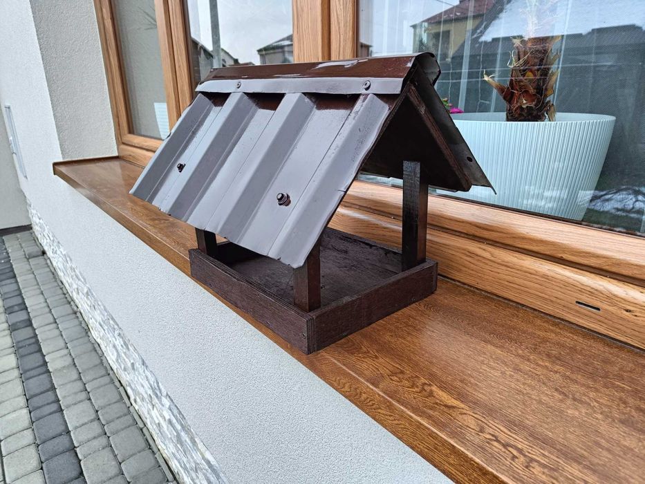 KARMNIK budka domek dla ptaków / Blaszany daszek