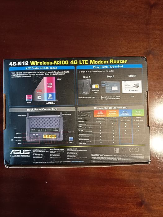 Router ASUS 300mbs