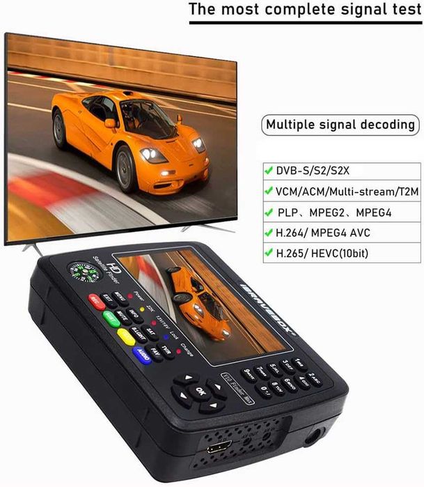 Miernik Sygnału SAT DVB-S/S2/S2X iBRAVEBOX V10