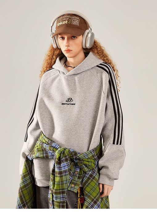 Beetletown oversize худі • сірий меланж • нове