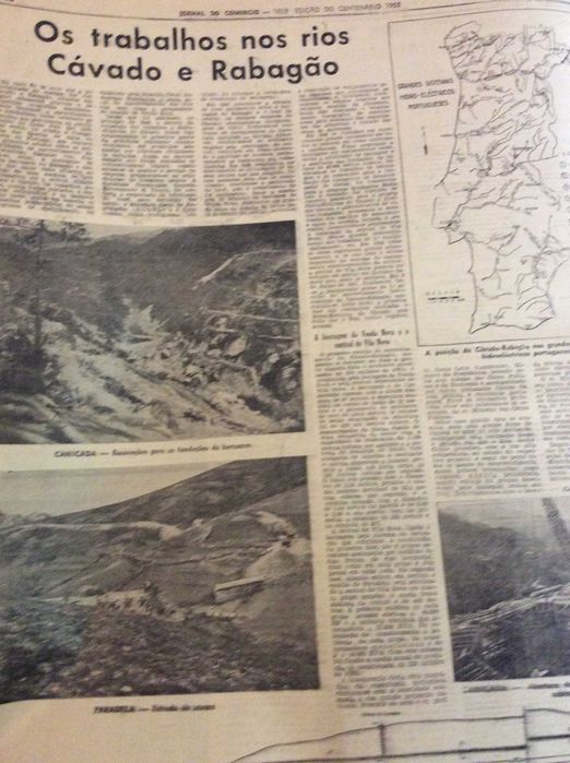 Jornal do Comércio, 1953. Tema principal: A electrificação do país