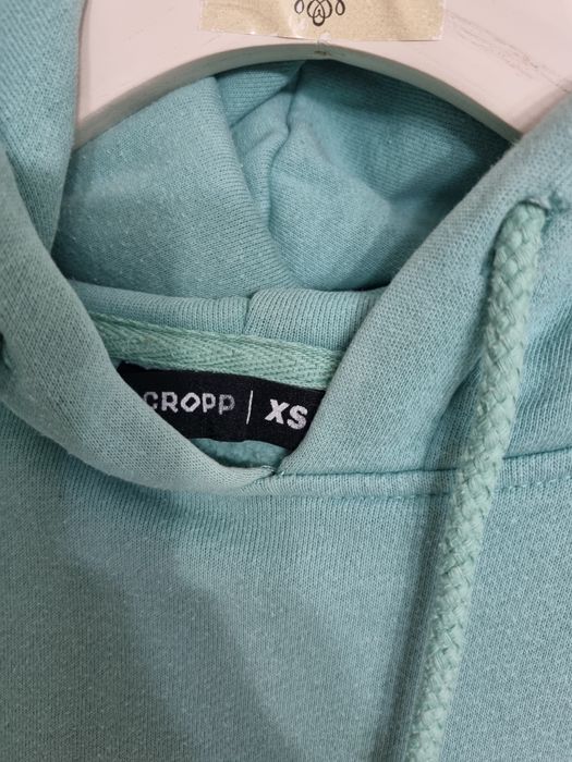 Bluza kangurka Cropp xs miętowa