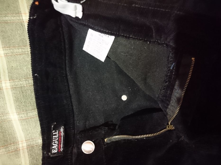 Брюки на утеплителе,в рубчик