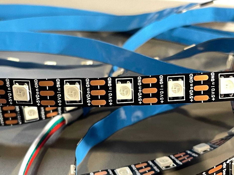 Адресна стрічка (WS2812) RGB 5050 5v, 60Led/m, IP30, Smart RGB