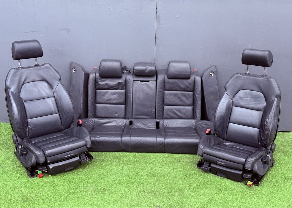 Салон шкіра чорний Рекаро Ауді А6 С6 універсал Audi A6 C6 спорт