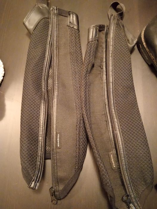 Botas de equitação+ caneleiras+ calcas
