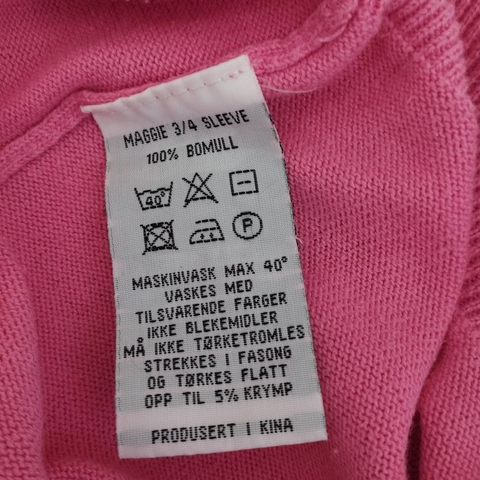 RÓŻOWY sweter Maggie bawełna rękaw 3/4 WIOSNA DAMSKI r.40