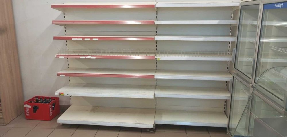 regał  sklep spożywczy regał typu gondola magazyn garaż wyprzedaż póka
