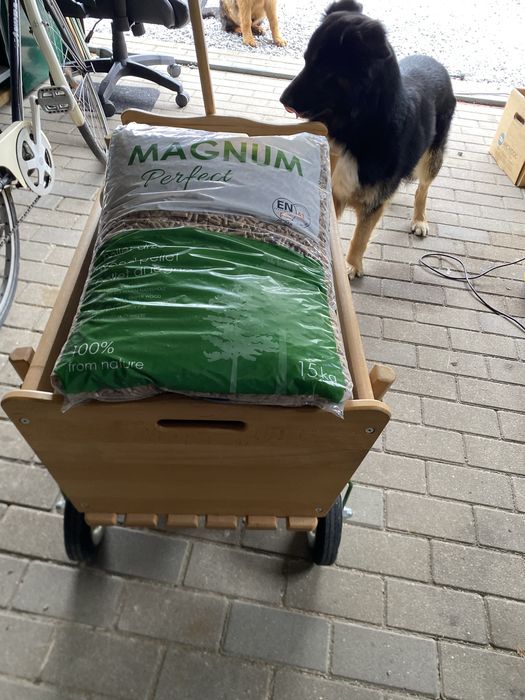 Wózek drewniany transportowy