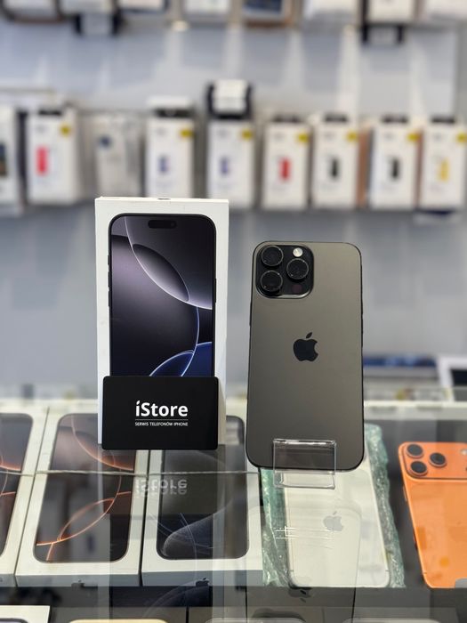 iPhone 16 PRO MAX • 512 GB • Black Titanium • 98% bateria • GWARANCJA • raty