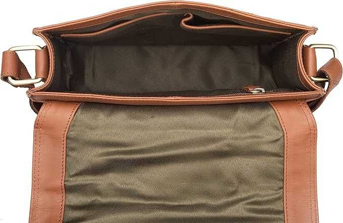 Skórzana Aktówka LEABAGS (15") – brązowa