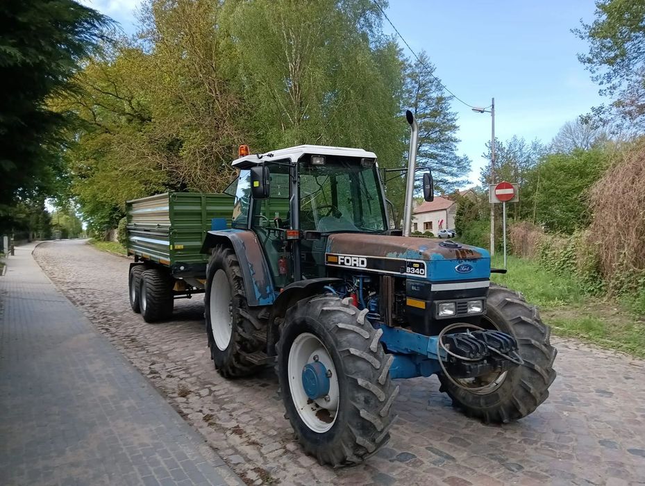 Ford 8340  pneumatyka + przyczepa Fliegl TDK140 2023r