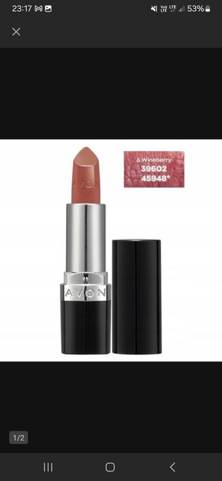 Ultrakremowa szminka wineberry Avon