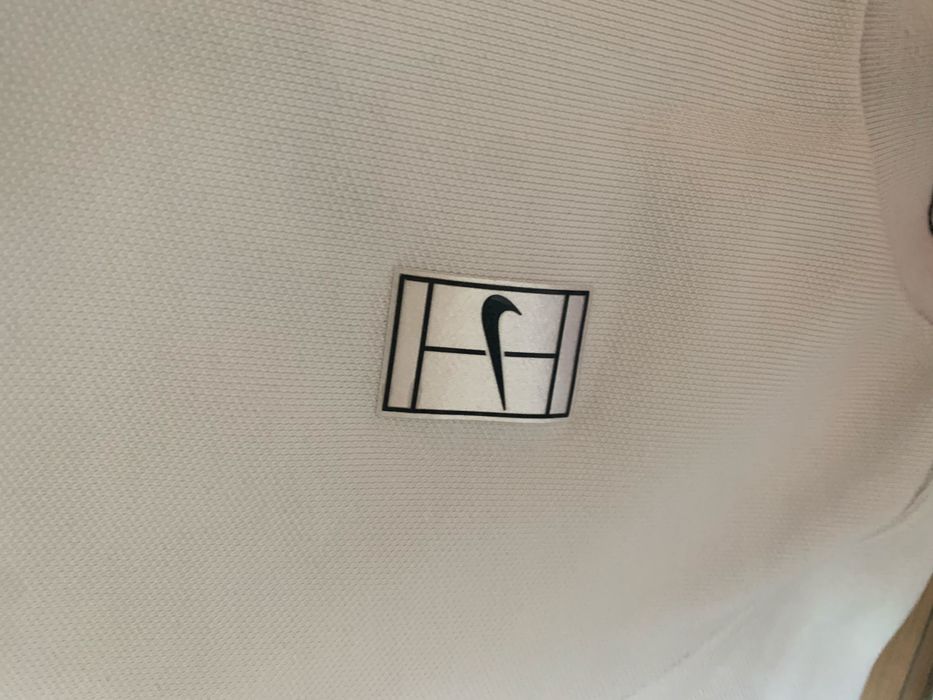 Bluza biala nike tenis court agassi r.L