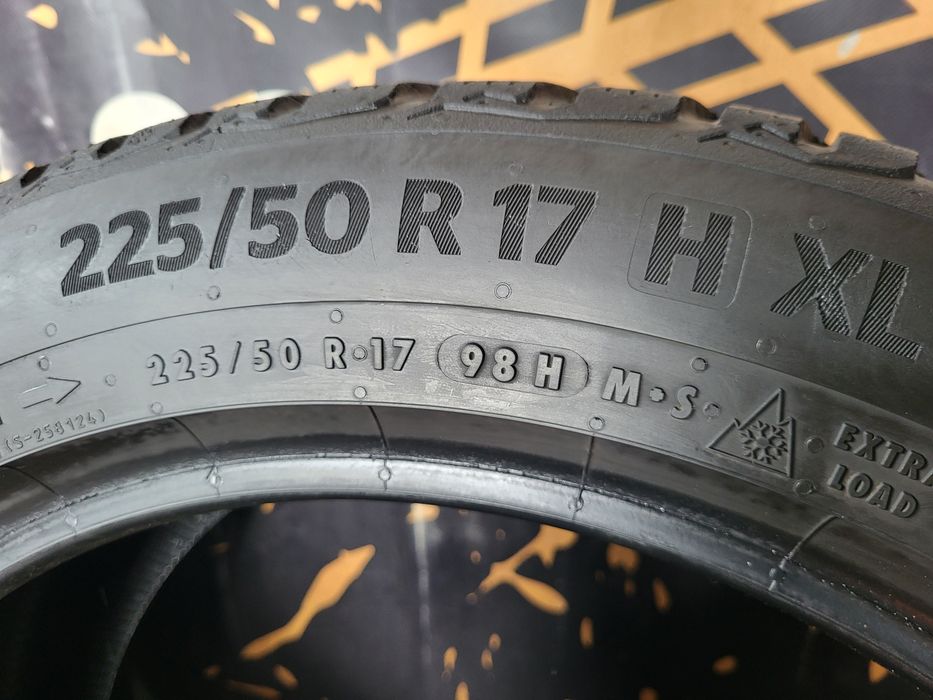 Opony zimowe 225/50/17 Continental 21/23rok 6,5mm