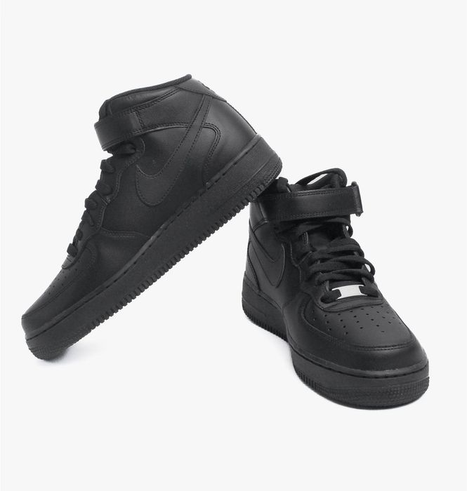 Кросівки Високі Nike Air Force 1 Low Black High (Чорні),найк,форси,чо
