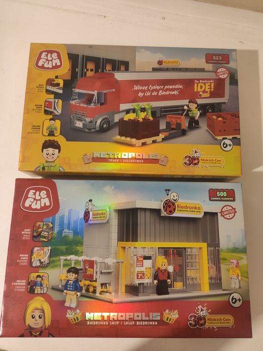 Klocki market i tir Biedronka, EleFun