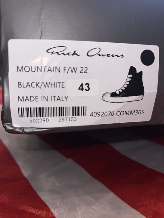 rick owens jumbo black 43