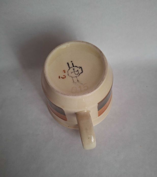 Filiżanka i spodek porcelit Pruszków