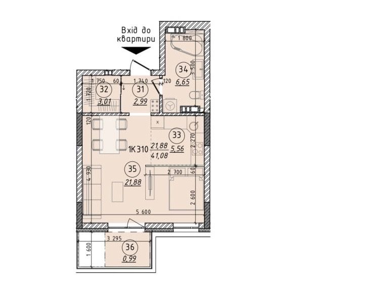 Продаж 1-кім квартири в ЖК “44 AVENUE” від забудовника | Центр
