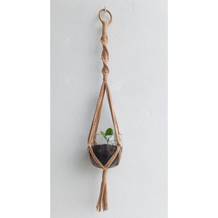Suporte para vaso em Macramé