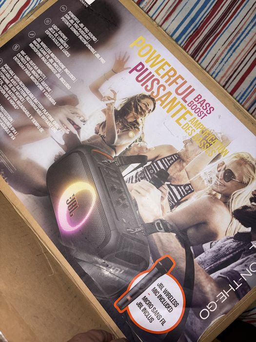 Coluna Jbl + microfone