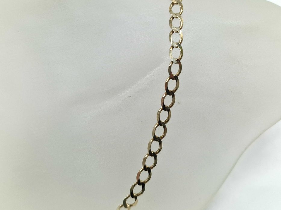 Złoty łańcuszek męski/ 375/ 7.14 gram/ 48cm/ Pancerka