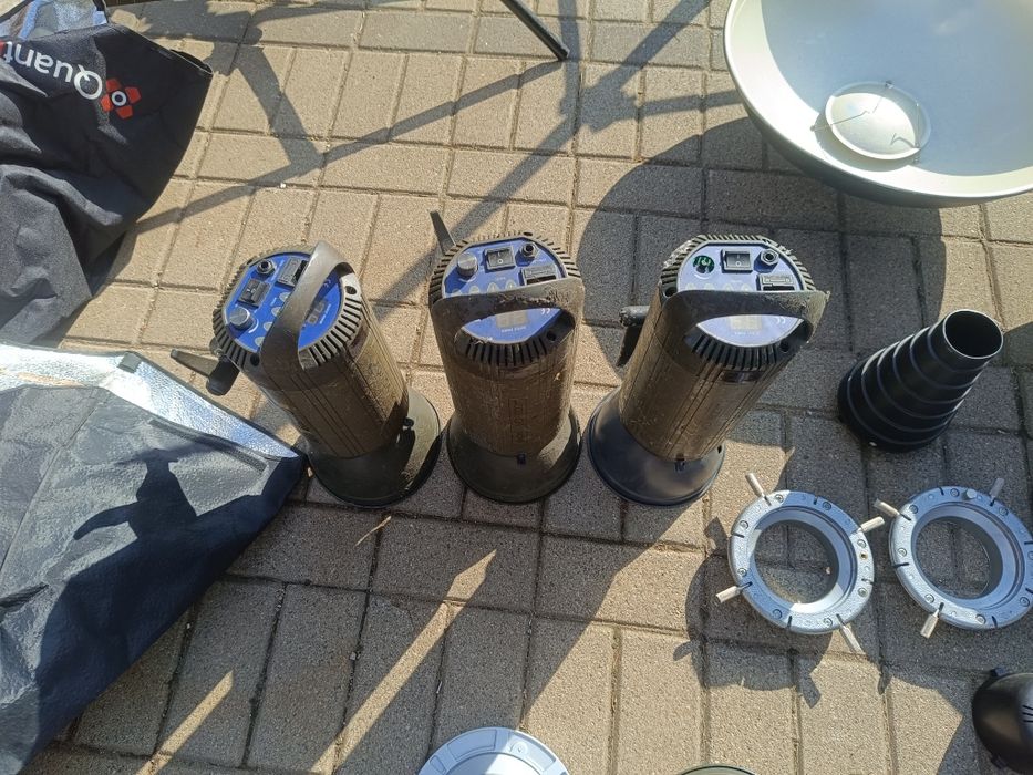 Osprzęt fotograficzny do studia lampy statywy