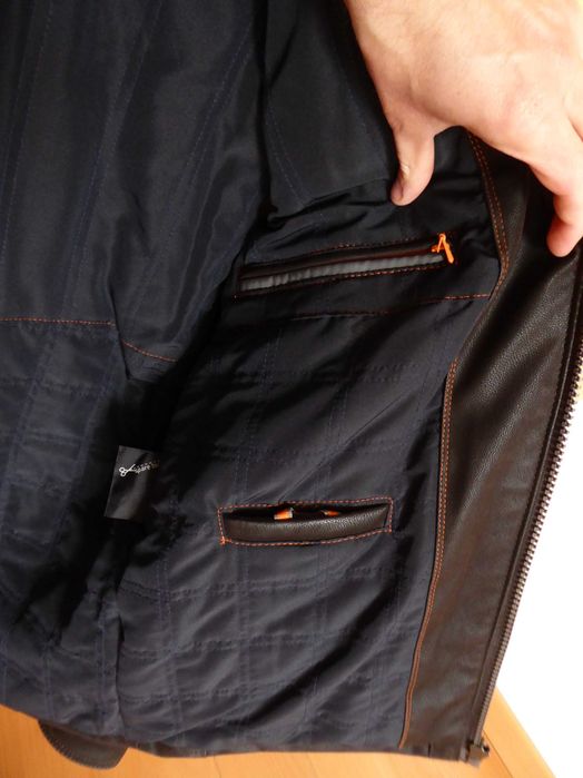 Casaco Couro Castanho tamanho M