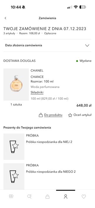 Chanel chance edp 100ml