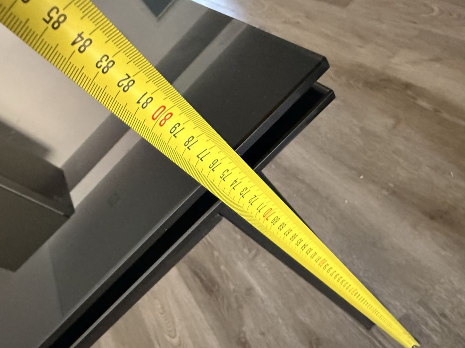 Mesa de jantar extensivel em vidro