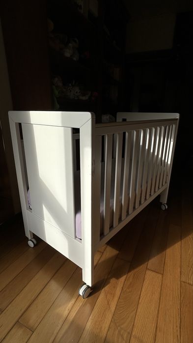 Berço Trama em madeira branco oferta de colchão