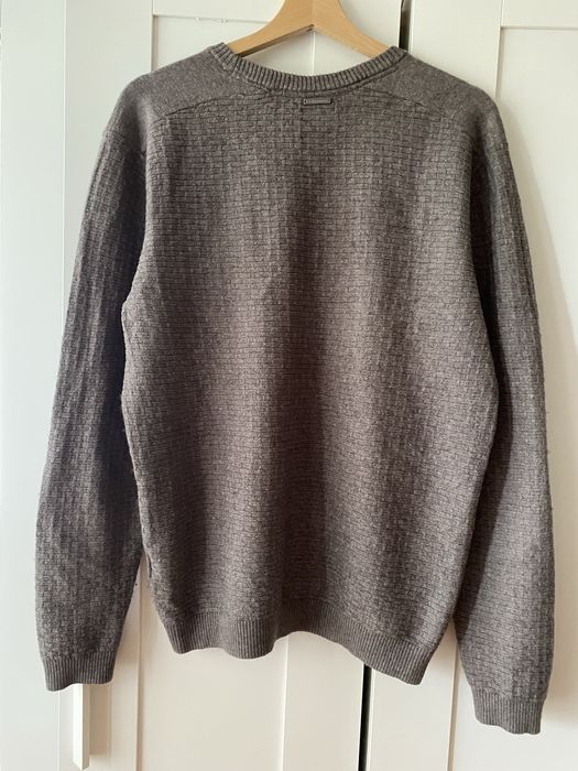 Klasyczny miękki sweter wełniany z merino męski sweter XL 42