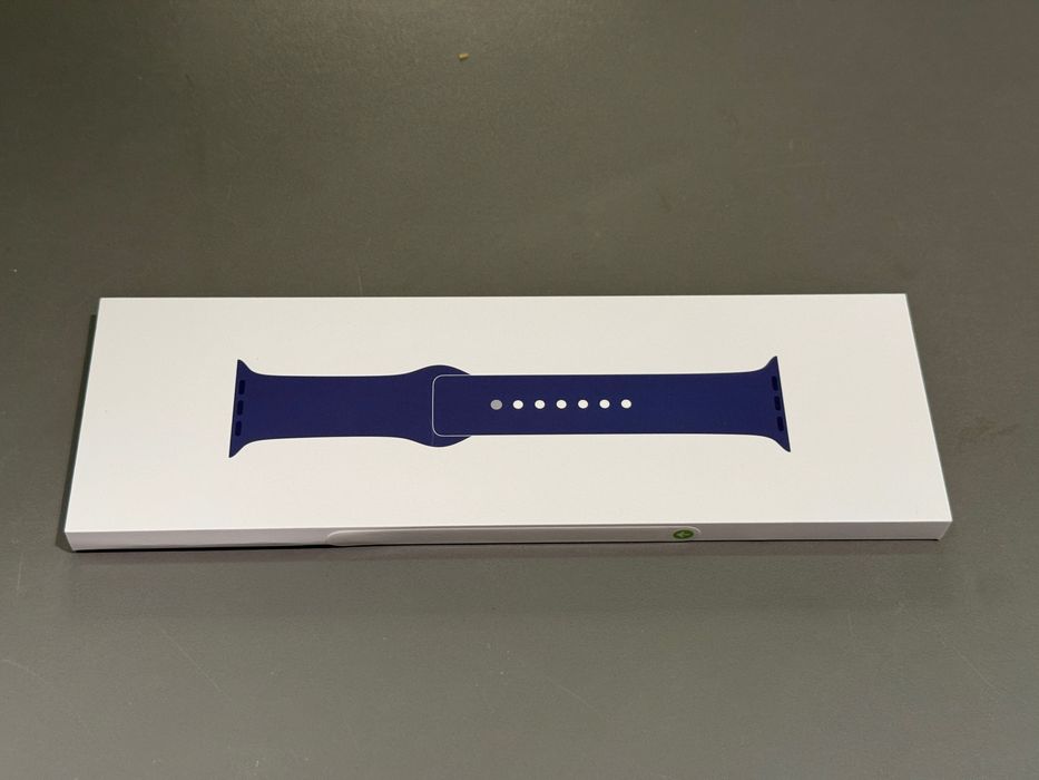 Nowy Oryginalny pasek silikonowy Apple Watch 46mm DENIM