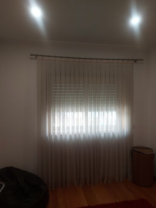 Conjunto de 5 Cortinas em Linho c/varão