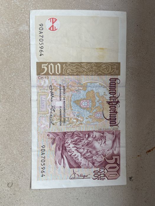 Nota 500 Escudos 2000