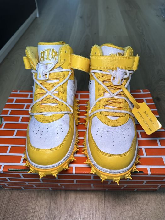 Nike Air Force 1 Mid Off-White Varsity Maize