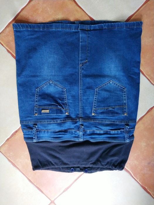 Для вагітних джинсова спідниця L розмір