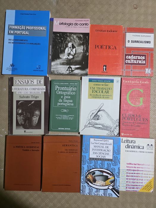 Livros para ensino Ensino Secundário e Universitário Área de letras - Linguística e Literatura moderna