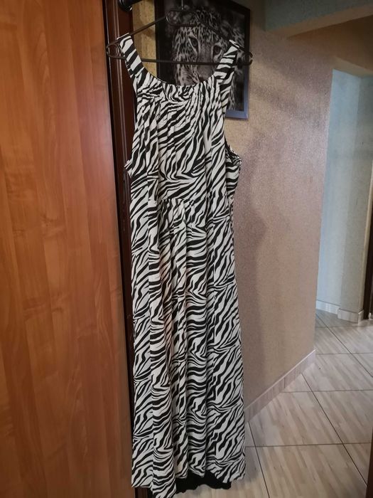 Sukienka letnia zebra