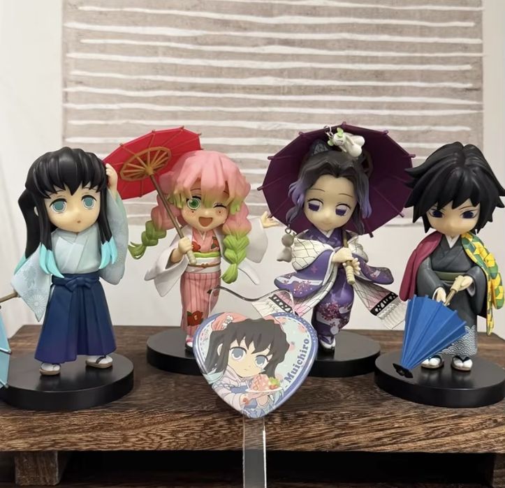 Аніме-фігурка Demon Slayer Kimetsu No Yaiba, лялька/фігурка Tanjiro Nezuko Zenitsu, серія Plum Rain