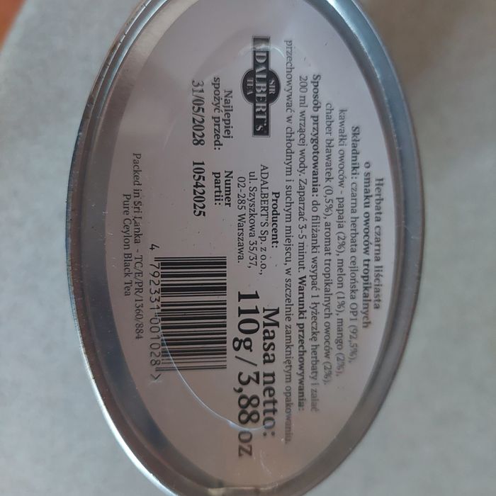 Herbata sir adalbert