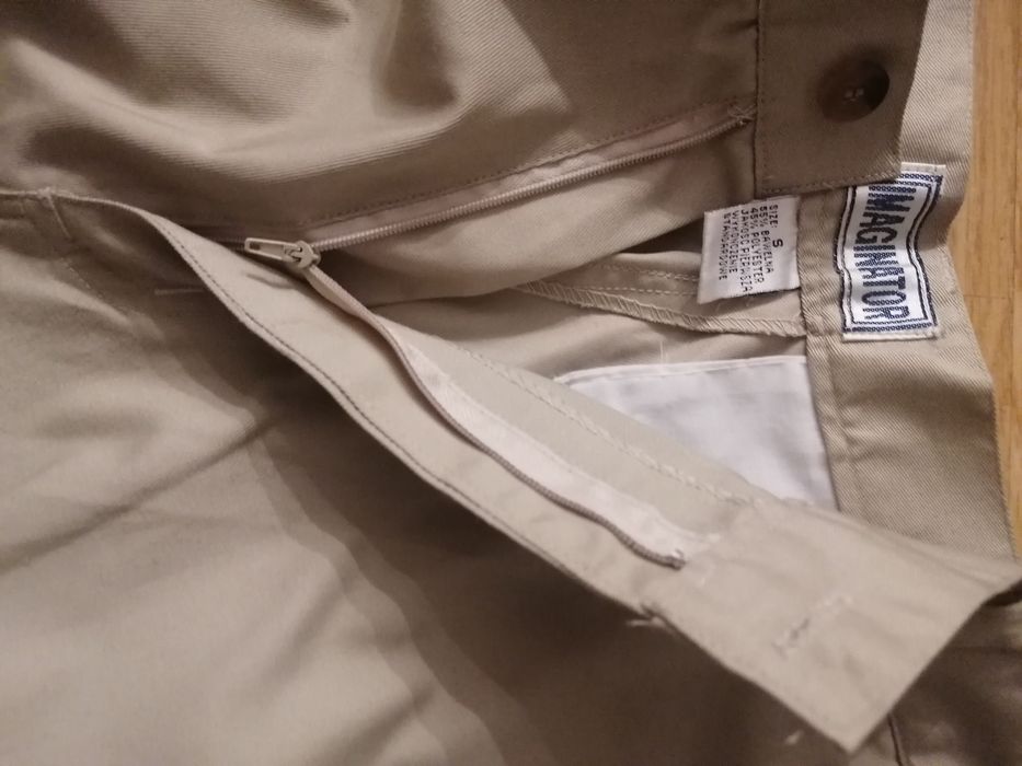 Spodnie spodenki krótkie męskie beżowe 31-32 (S) długość 59 cm Nowe