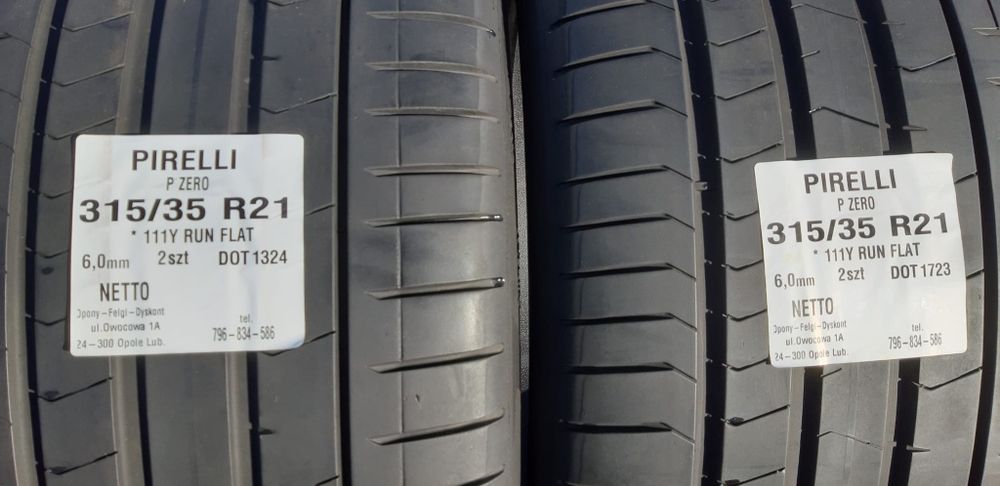 Opony Pirelli 275/40 315/35 R21 RUN FLAT