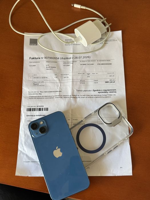 iphone 13 | 100% kondycji baterii | dowod zakupu | idealny stan | zestaw |