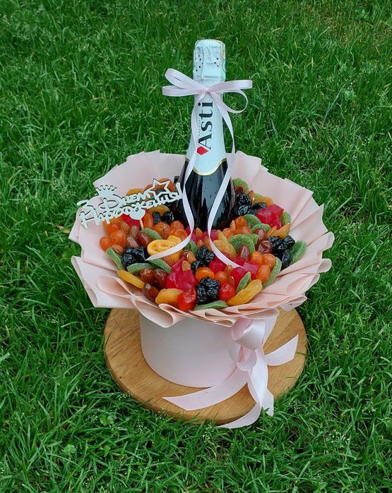 Сухофруктовий букет,композиції/букет из сухофруктов/їстівні букети