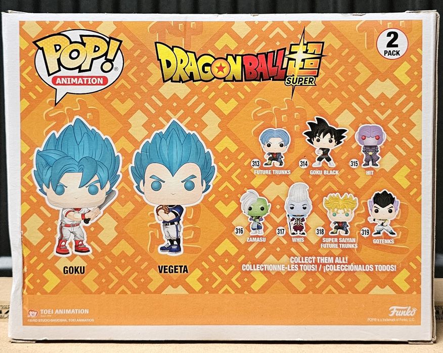 Funko POP! Dragon Ball Super – Goku & Vegeta (Baseball)+ protector