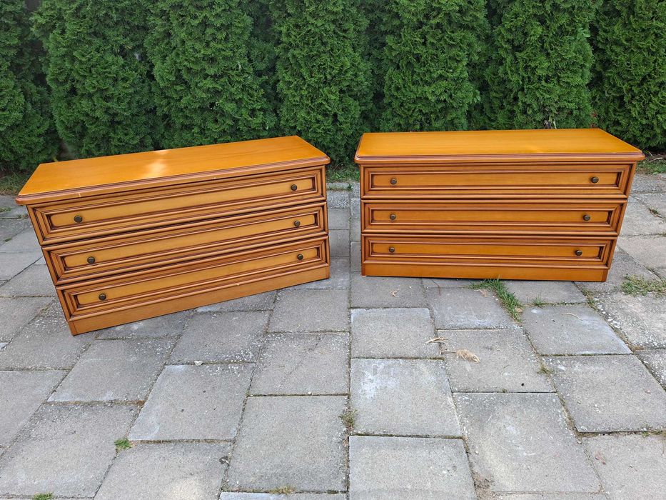 2 komody jasny orzech
