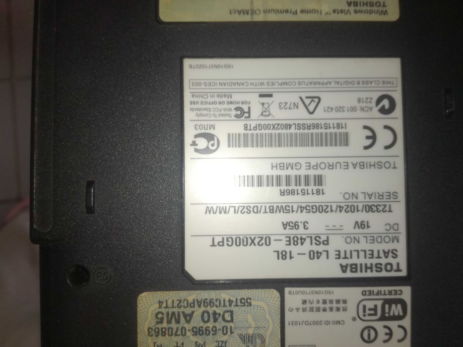 vende portatil toshiba