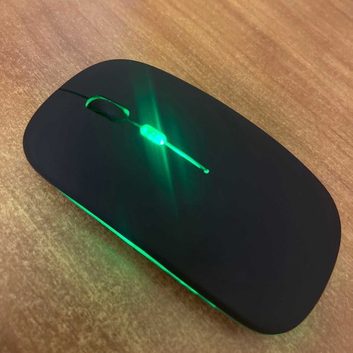 Мишка беспроводная, 2 режима, переключение DPI, литиевый аккум, RGB Мышь (б/у)